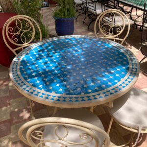 Geometric Zellige Wall Fountain – Atlas Amber Edition