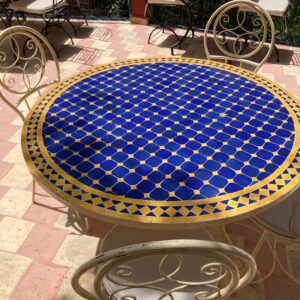 Zellige Wall Fountain – Sahara Elegance (Beige, Brown & Black)